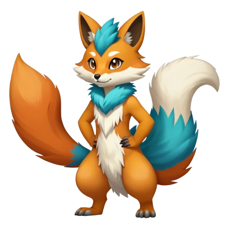 Cool Anthro Sona Fakemon Full Body sticker