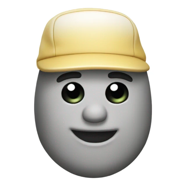 Skibidi toilet wearing a cap sticker