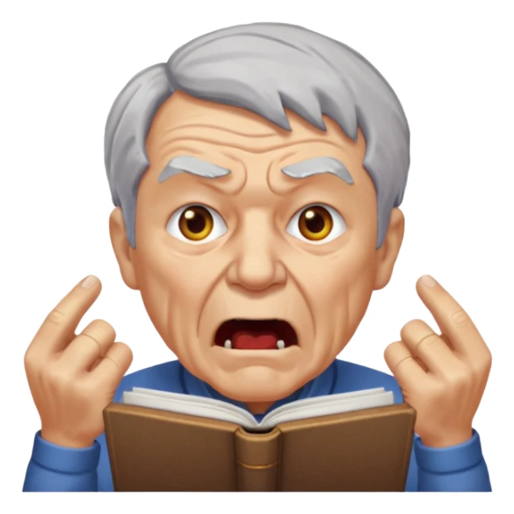 old man yells at livebook emoji for slack sticker