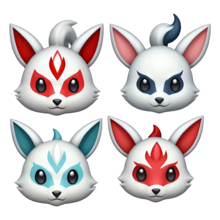 Zangoose-Meloetta-Minccino-Absol-fusion sticker