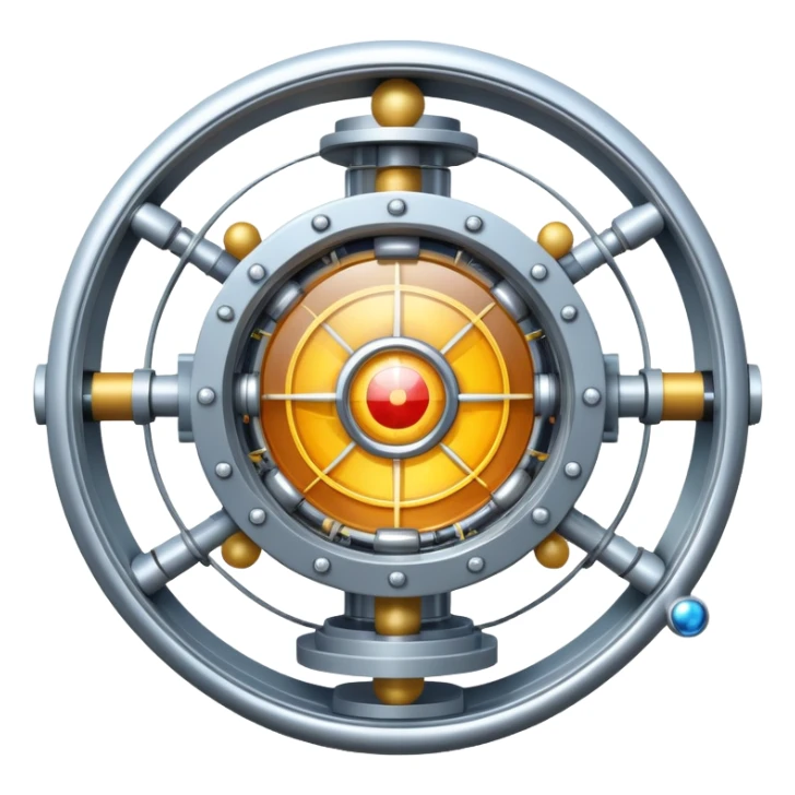 An icon featuring a large particle collider, atom symbols, and energy waves, symbolizing the field of physics. The design includes a lab setup with scientific equipment, representing experiments and fundamental forces of nature. Transparent background highlights the exploration of matter and energy. sticker