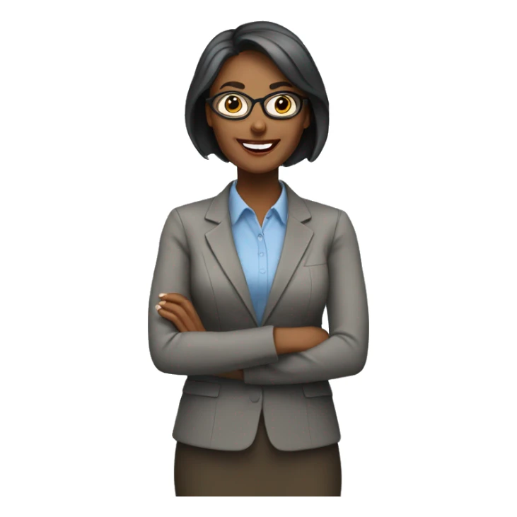 Teacher woman happy sticker