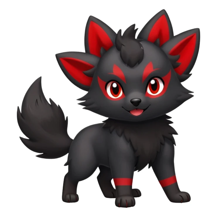 Houndour-Zorua (full body) sticker