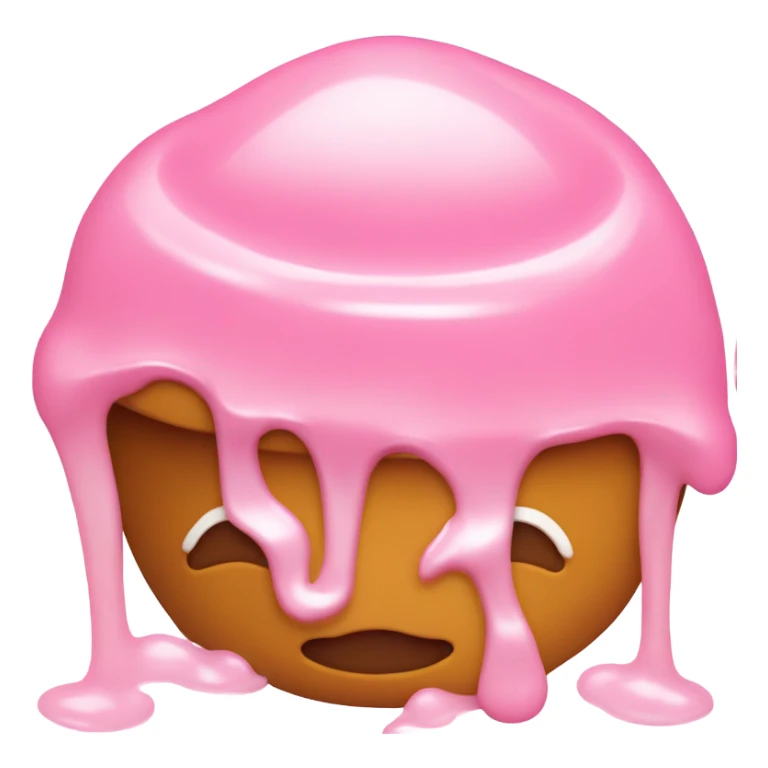light pink jelly in the shape of a pudding sticker