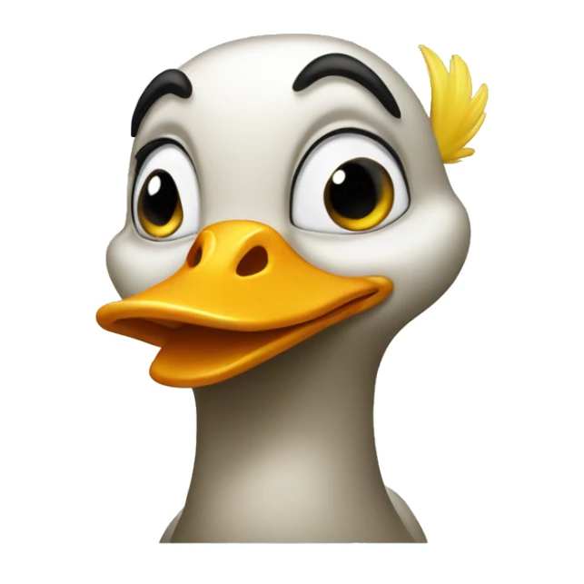 Duck lips sticker