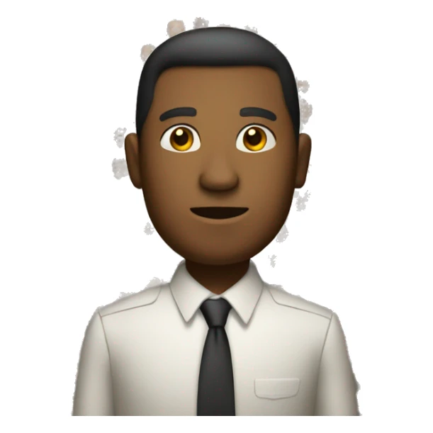 a brown person taking leadership from boss sticker