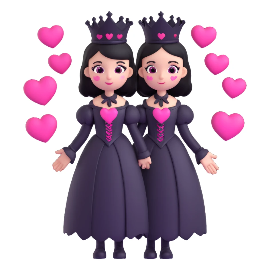 BLACKPINK-inspired gothic clothes ,  hearts, black and pink, cute,  sticker