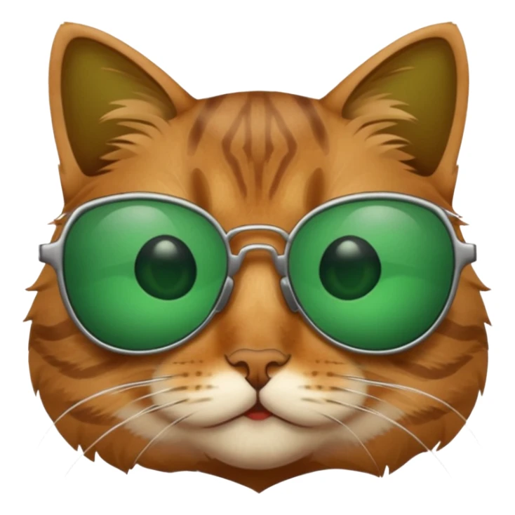 Cat wearing sunglasses sticker