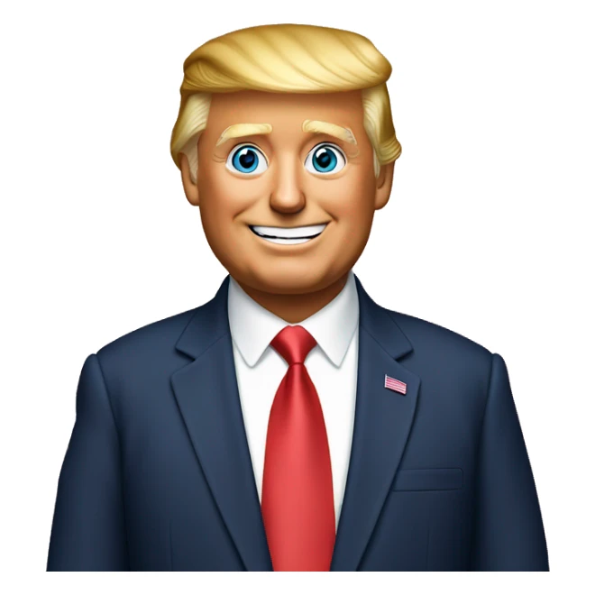 Donald trump saying “I love you” sticker