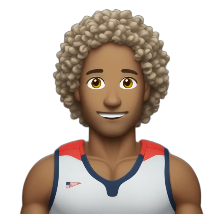 david goggins with curly hair sticker