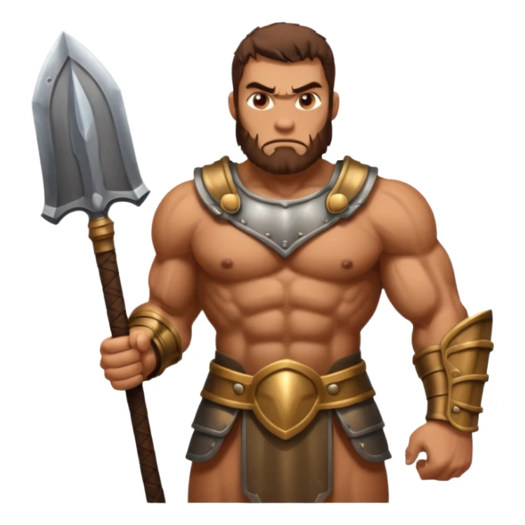 gigantic goliath from the bible ready for battle sticker