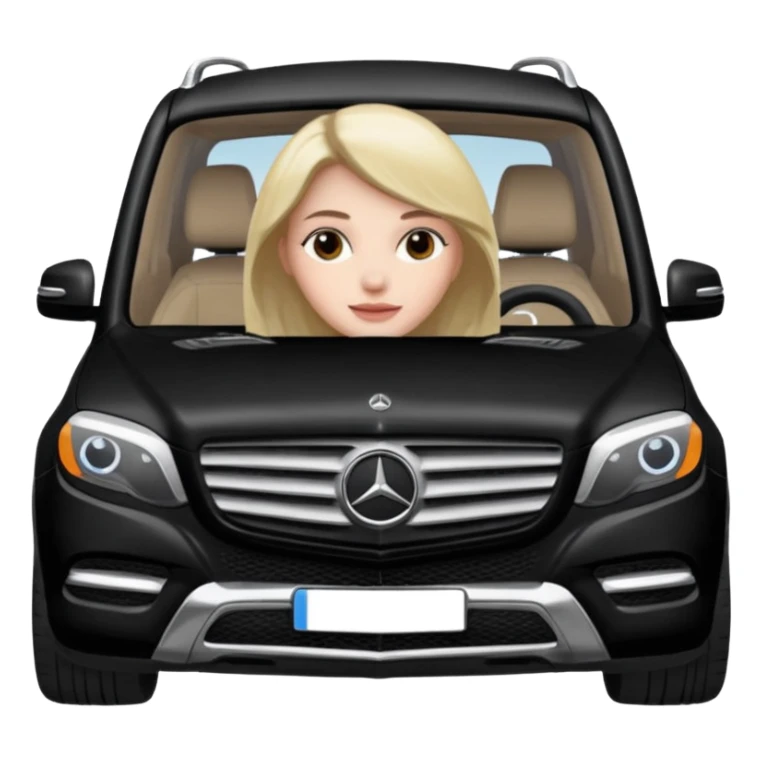 Karen private small black￼ Black Mercedes-Benz SUV sticker