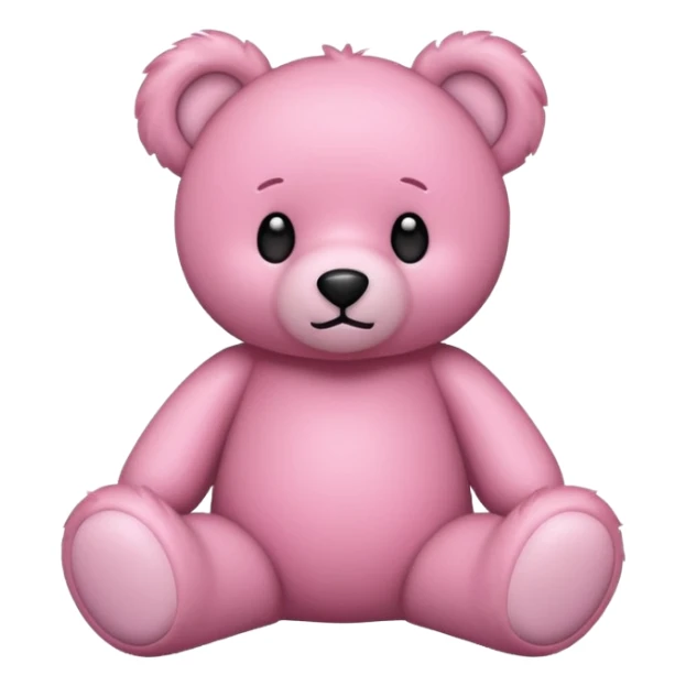 Cœur rose est un ours en peluche sticker