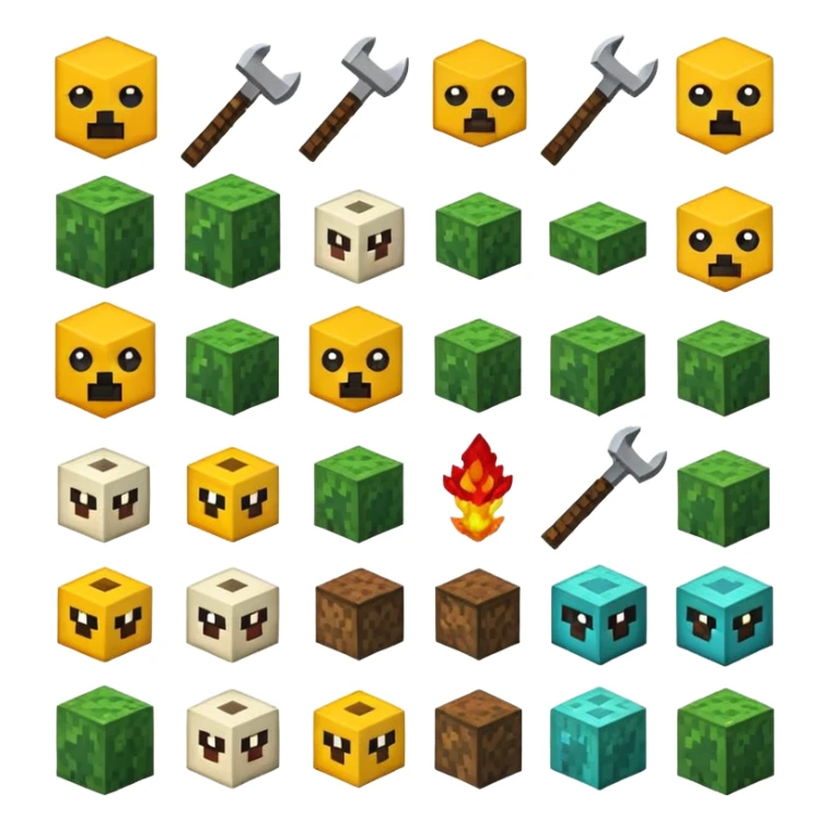 tôi muốn 1 emoji kiếm của minecraft sticker