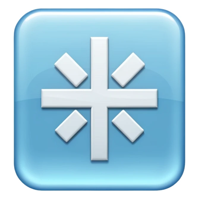 glitter white symbol of hospital sticker