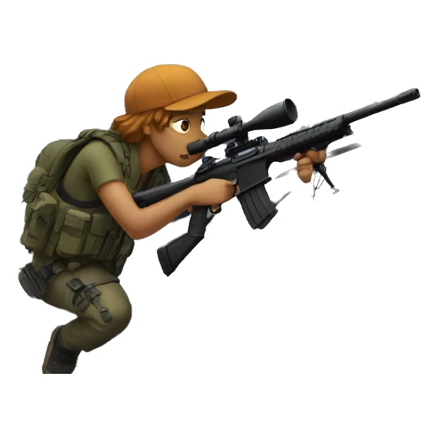 Sniper on a roof sticker