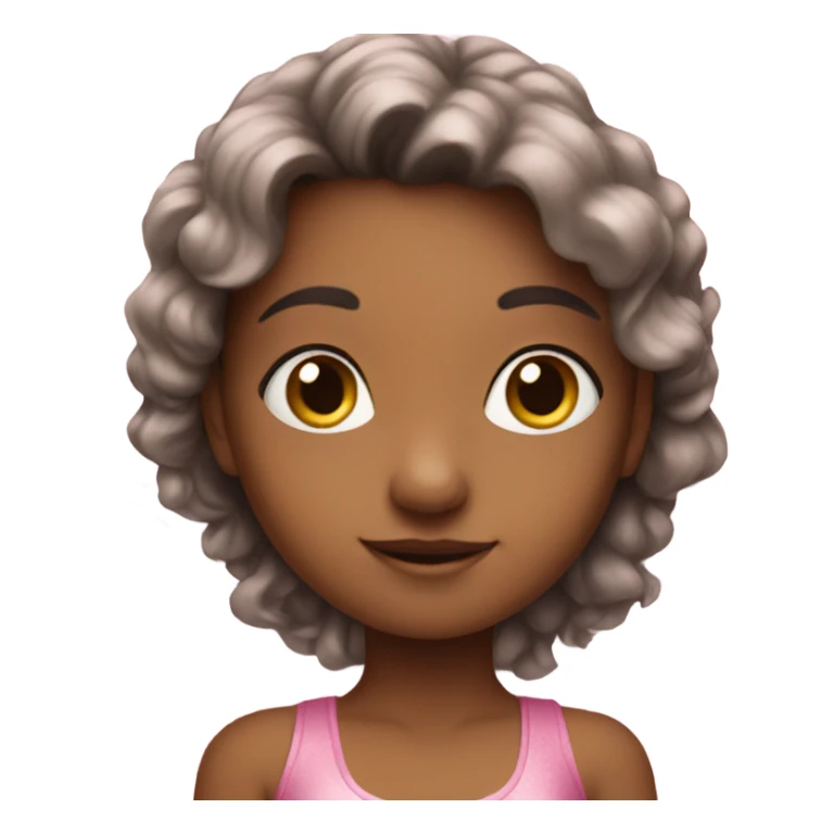 Girl wearing pink fairy wings sticker