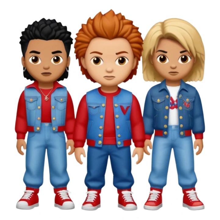 Glam jangle Quale Ricky Shoko, Tay, Tay, Rady Choppa, no Coco V Chucky sticker