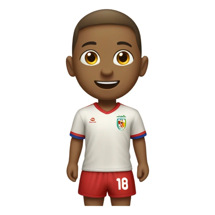 bambino che gioca a calcio sulla spiaggia sticker