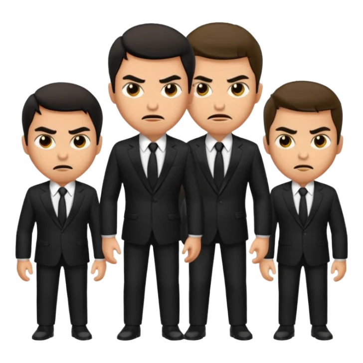 joseph's 10 brothers in bible story with jealous angry faces sticker