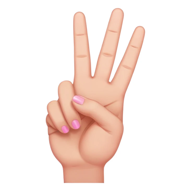 Peace sign with the pinky up too  sticker