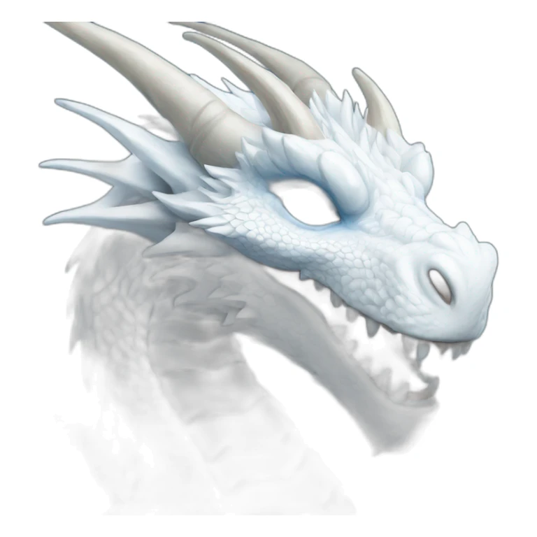 White Dragon with a Blue eyes realist sticker