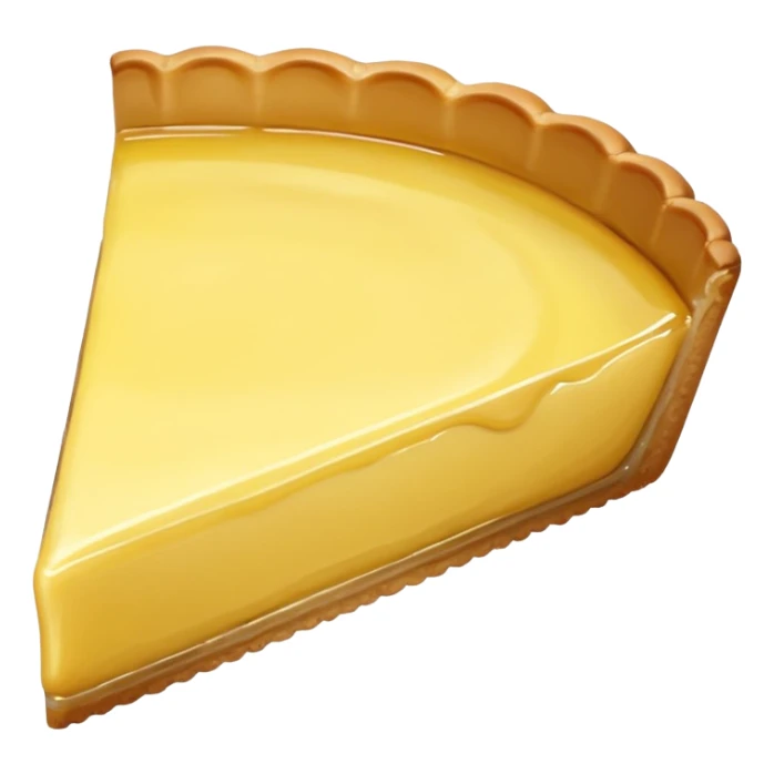 realistic a piece of lemon Tart sticker