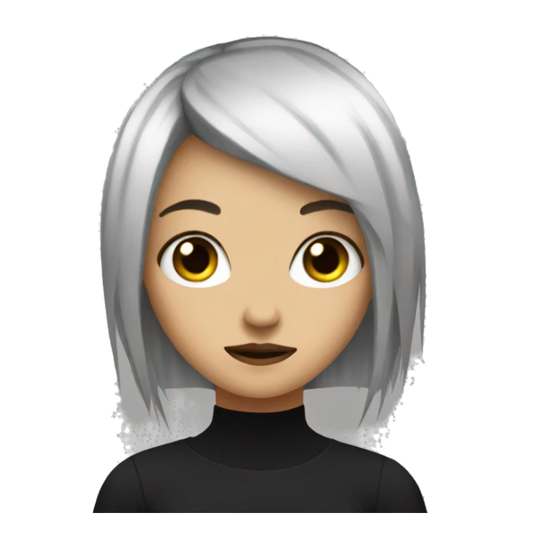 an Emo Girl with black socks sticker