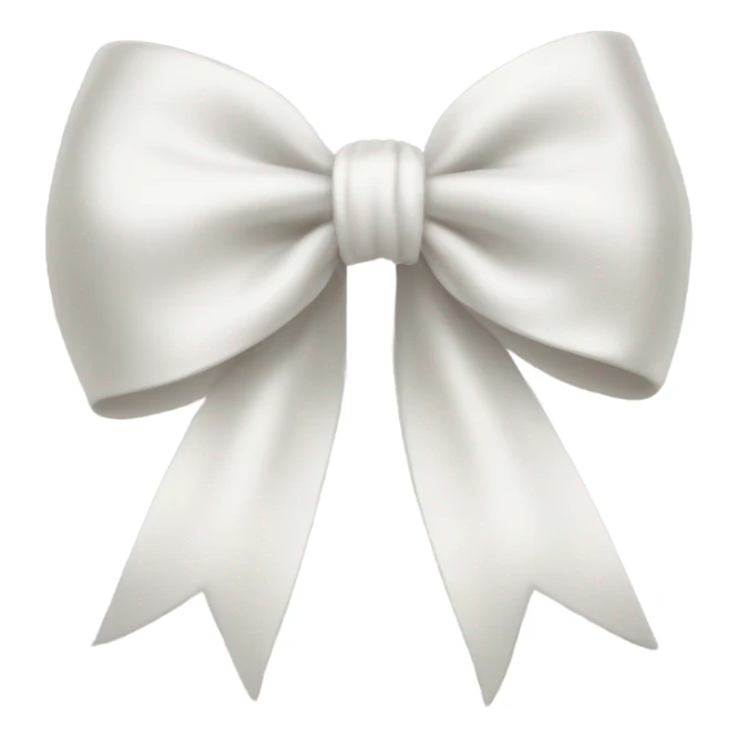 White bow sticker