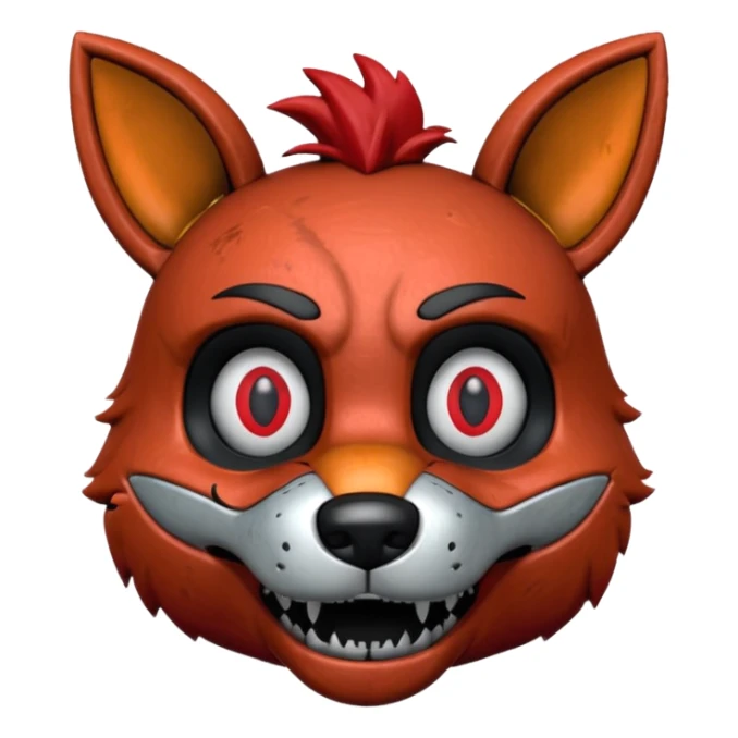 The head of Foxy of five nights at Freddy sticker