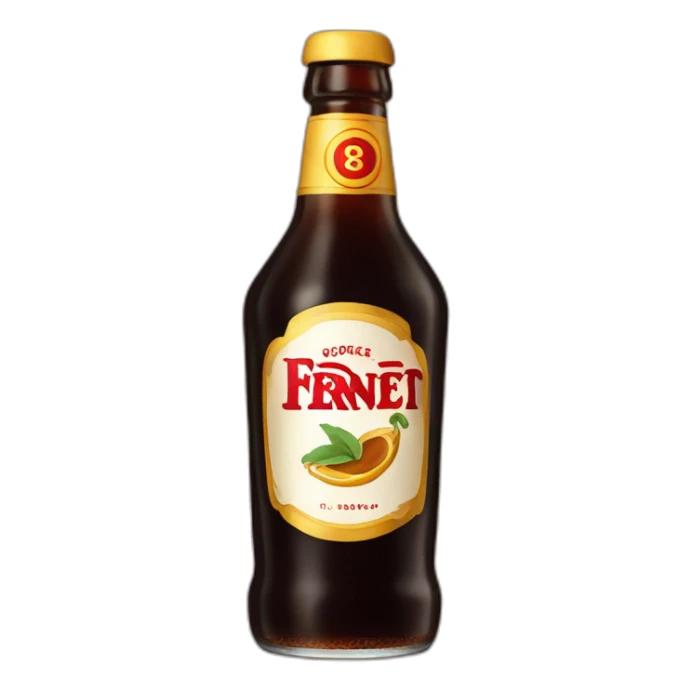 Fernet with coke in a viajero sticker