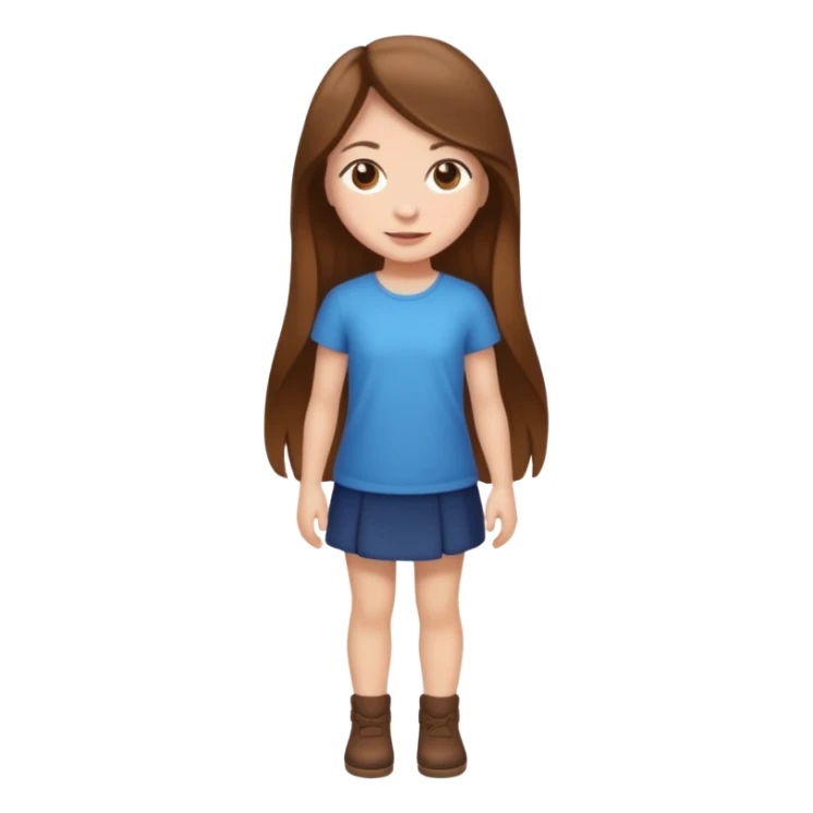 High resolution of ful body girl sticker