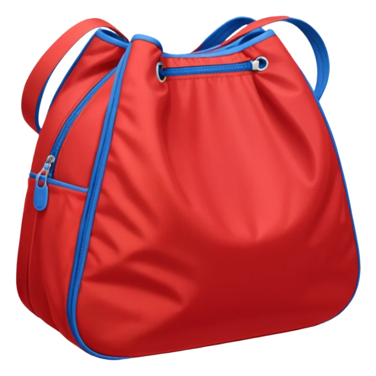 sac de sport rouge sans motif sticker