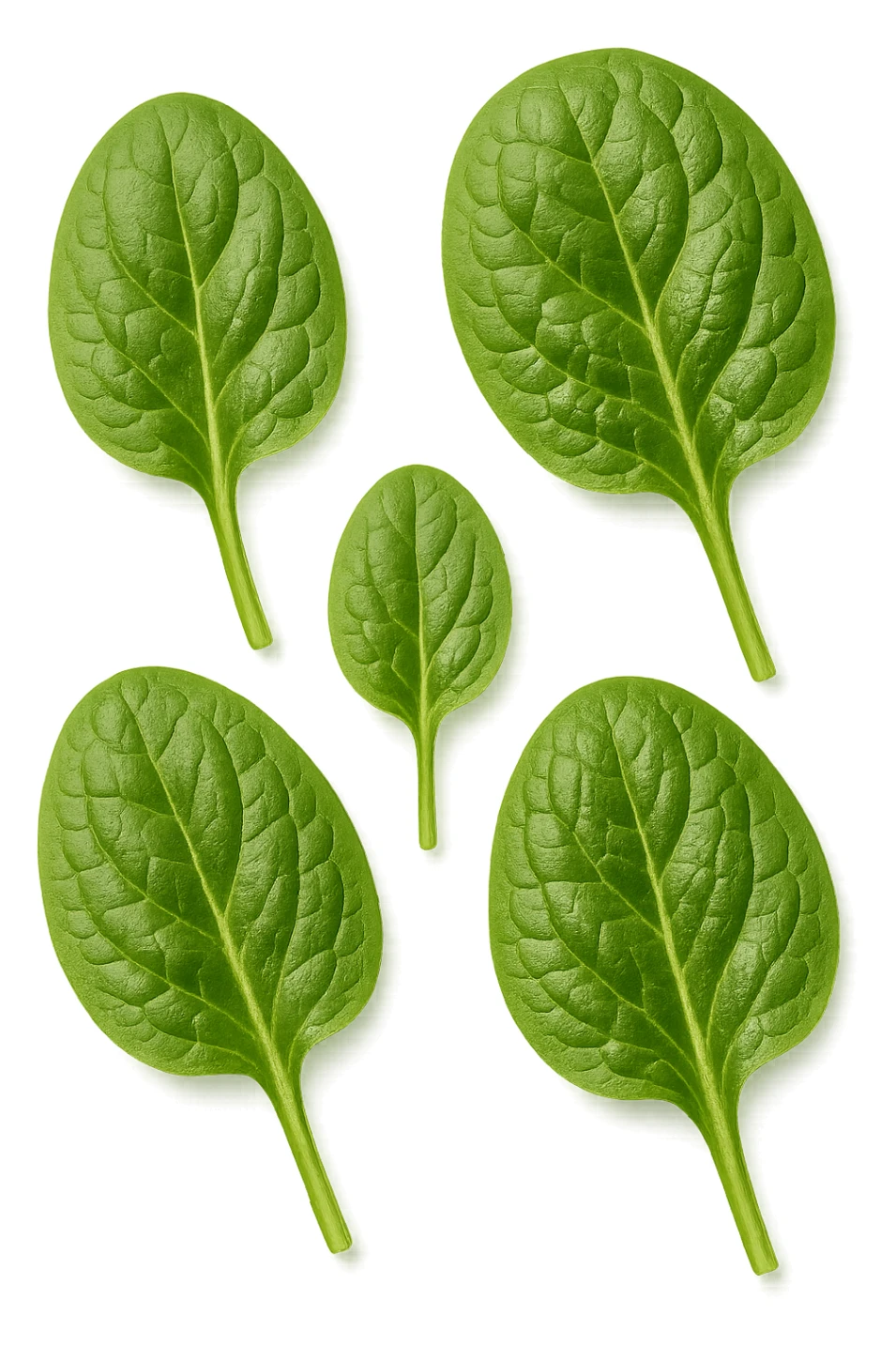 spinaci vista dall'alto, iperrealistiche 4k sticker