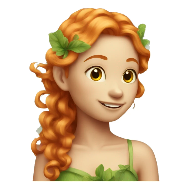 Beautiful ginger fairy   sticker