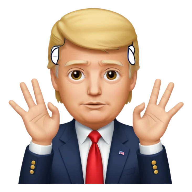 donald trump saying ok with hands sticker