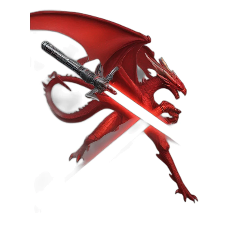 crazy-funny-cyberpunk-red-dragon-head-star-wars-laser-sword-red sticker