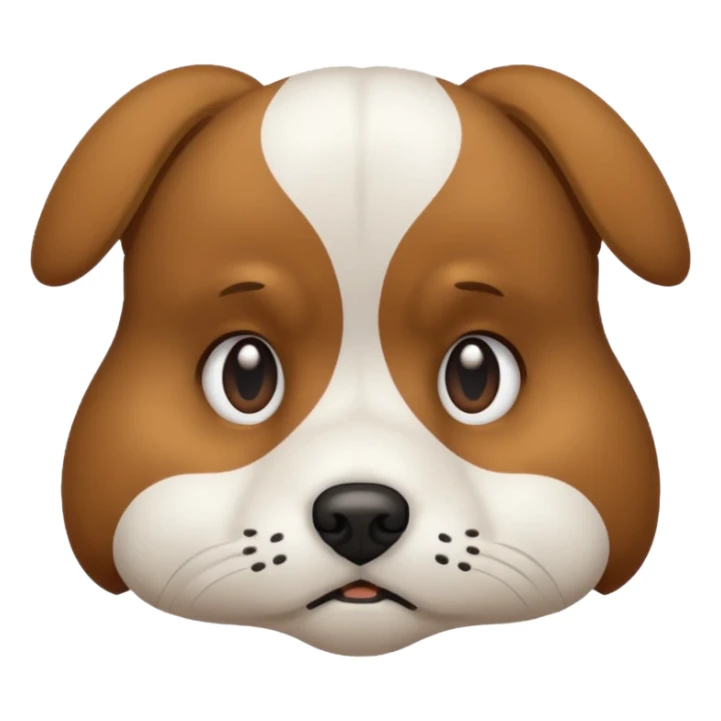 dog showing Sadness - feeling of sorrow or unhappiness sticker