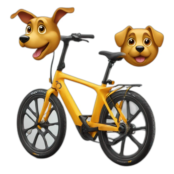 Dackel auf einen Orbea Rise Fahrrad sticker