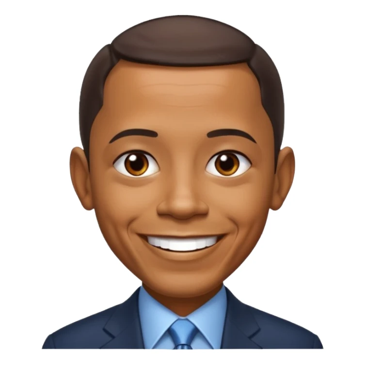 "Create a realistic portrait of Obama with natural lighting & soft background." sticker
