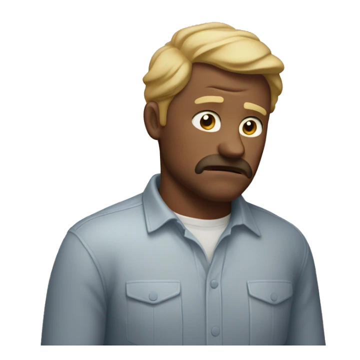 Mark strugling holding his breath sticker