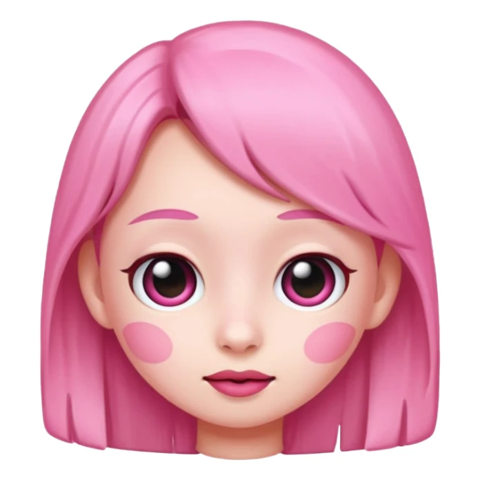 Pink teenie ping sticker