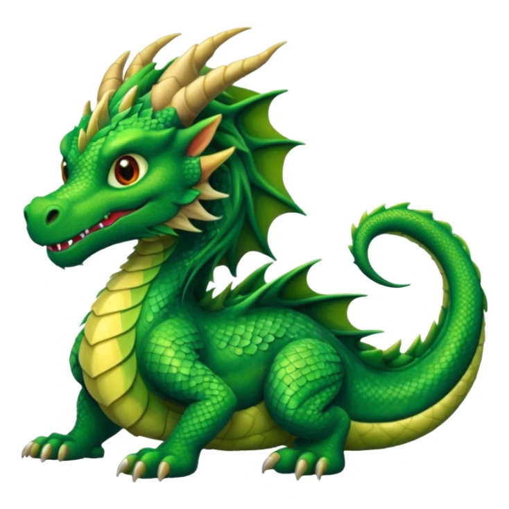 long hair dragon sticker