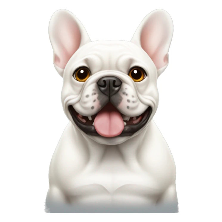White French bulldog sticker