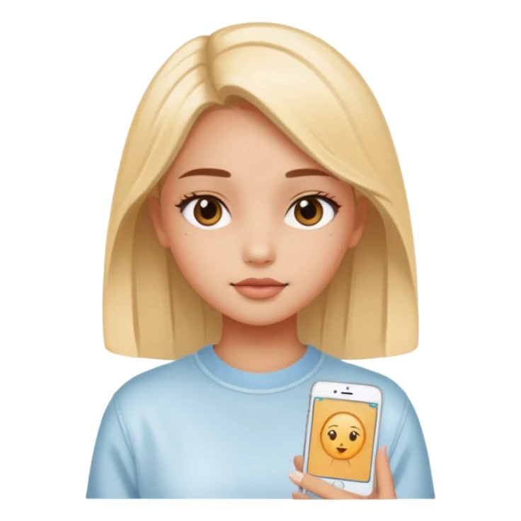 Girl with y2k style sticker