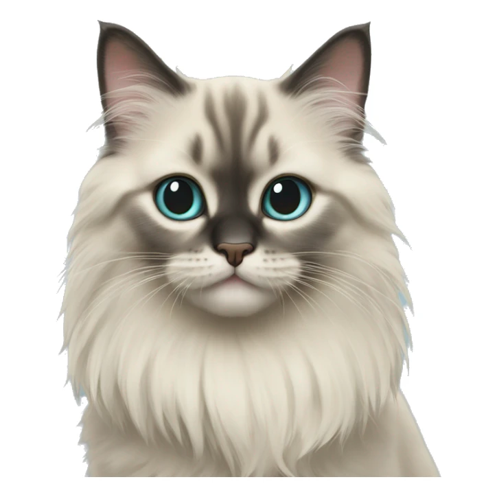 The kitten of the Neva masquerade cat sticker