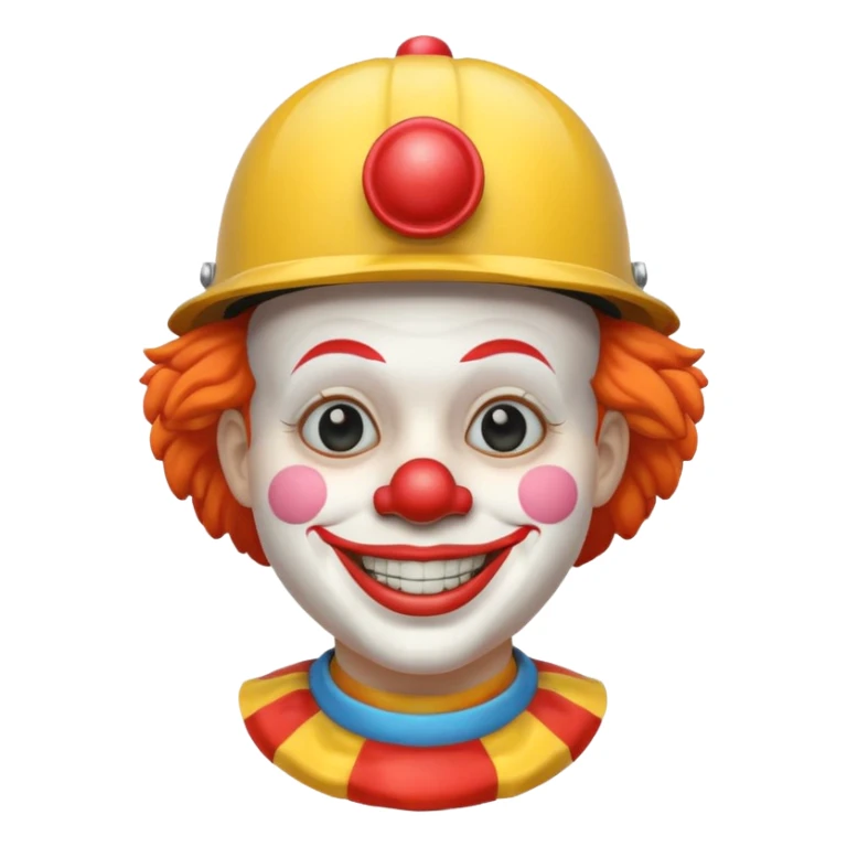 clown with helmet sticker
