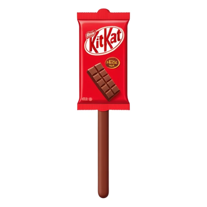 One Kitkat Chocolate Stick in the signature red packaging is slightly open sticker