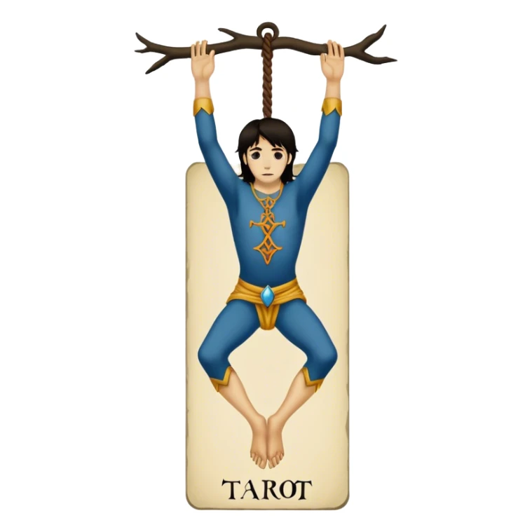 The hanged man Tarot Card sticker