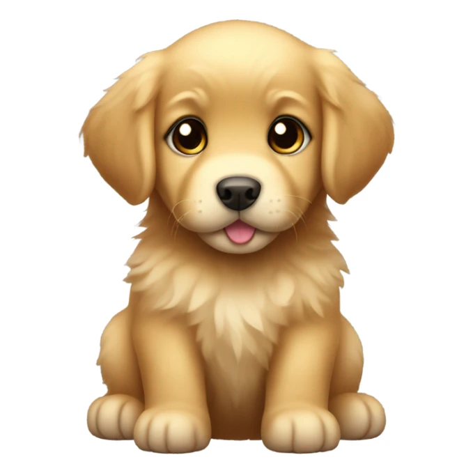 Baby golden retriever sticker